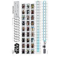 Наклейки інтер'єрні STAR WARS HEIGHT MEASURE (Зоряні війни) 200 x 70 см