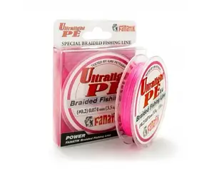 Шнур плетінь Fanatik Ultralight PE X4 100 mone0,2) 0.074 mm 3.5 kg Pink