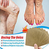 Пластир від варикозного розширення вен, васкуліту, тромбозу з турмаліном Гонконг 8 шт., фото 4