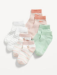 Набір із 4 пар тонких шкарпеток для дівчаток Зайка Олд Неві 6-12 міс. / 10-12 см