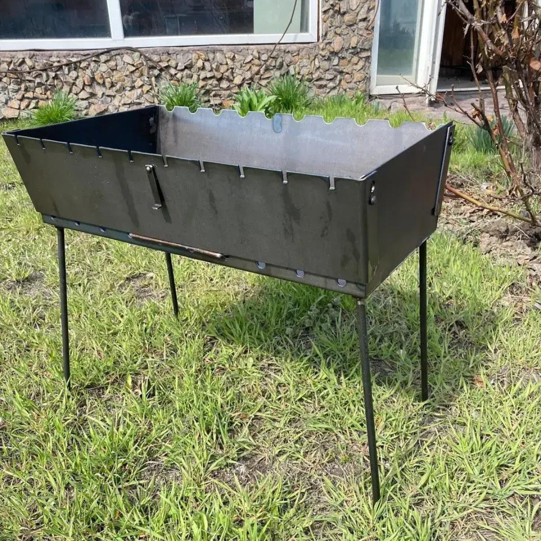 Мангал валіза 10 шампурів, 2 мм., 7.5 кг