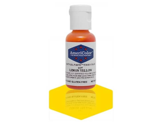 Барвник гелевий Americolor Лимонно-Жовтий (Lemon yellow), фото 1