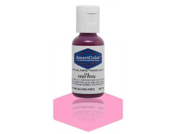 Барвник гелевий Americolor Темно-Рожевий (Deep pink), фото 1