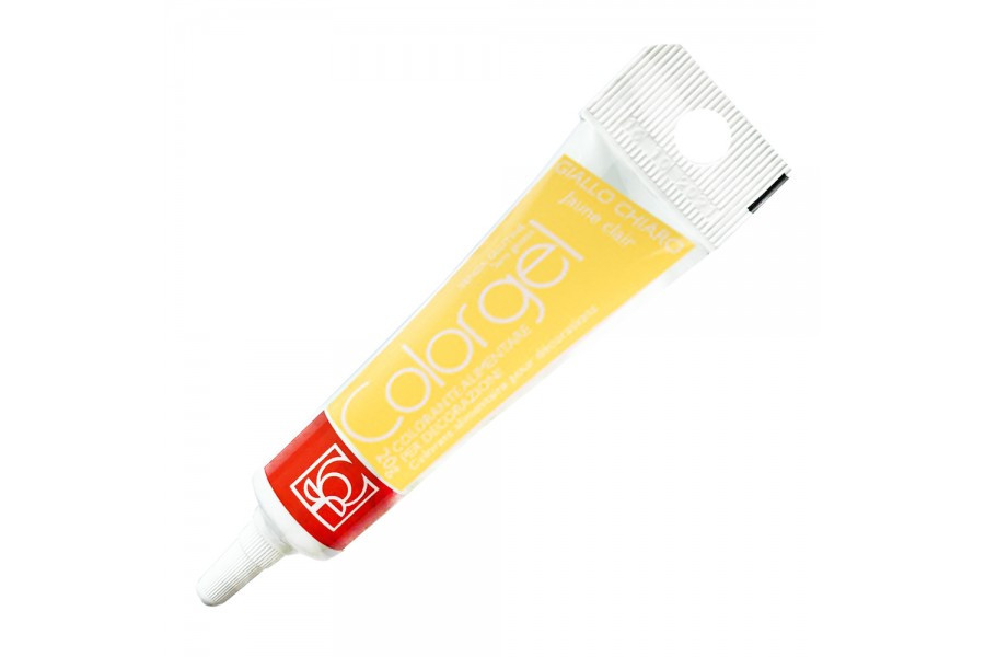 Гелевий барвник Лимонно-жовтий (giallo limone) Modecor 20 мл (не фарбує руки)