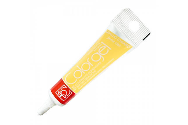 Гелевий барвник Лимонно-жовтий (giallo limone) Modecor 20 мл (не фарбує руки), фото 1