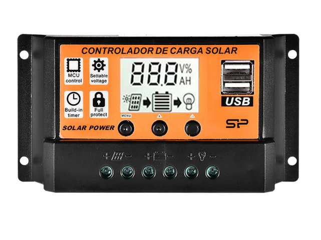 Контролер заряду акумулятора для сонячних панелей PWM 12/24 В 60 А автоматичний