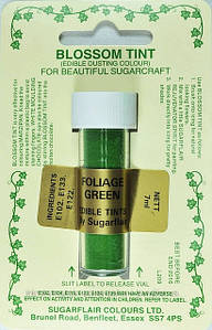 Краска сухая Sugarflair Зеленая листва