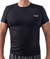 Мужская футболка черная спорт, летние трикотажные футболки для мужчин