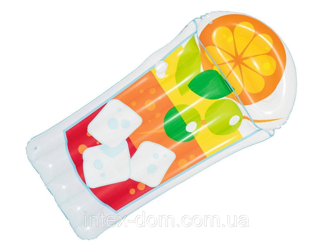 Bestway 44037-orange, надувний матрац 190х99см. Помаранчевий