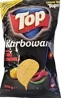 Чипсы волнистые со вкусом чили с лаймом TOP Karbowane Smak Chili Limonka 170г Польша