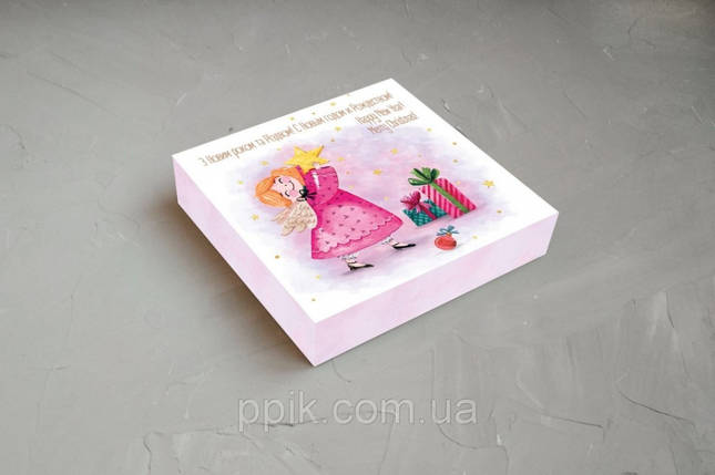 Коробка для цукерок "З Новим роком та Різдвом" (Упаковка 3 шт), фото 3