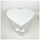 Коробка Серце велике 2х ярусна 36*33*21 см — біле, фото 2