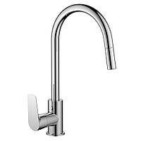 Змішувач для кухні з висувним виливом RJ RAINBOW RBZ888-8MN, хром
