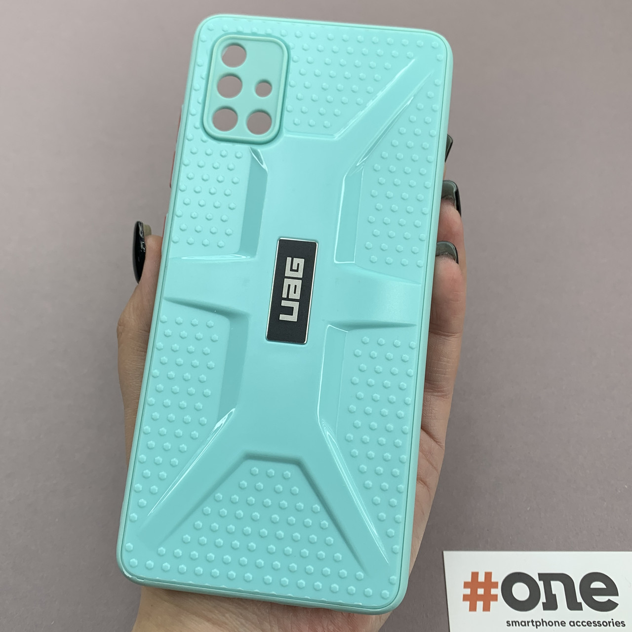 Чохол для Samsung Galaxy A51 чохол із захистом камери UAG на телефон самсунг а51 бірюзовий h4b
