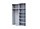 Шафа купе Doros G-Caiser Білий / Дуб Крафт Сірий 1 ДСП / 1 дзеркало / 3 частини 160х60х240 (42005024), фото 2