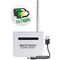 Wifi роутер 4g с двойным аккумулятором и встроенным модемом Поддержкой MIMO World Vision 4G CONNECT MICRO 2+