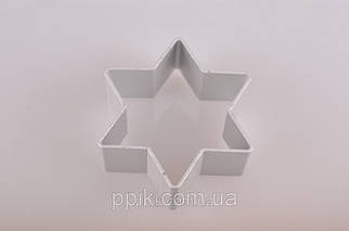 Форма метал для пряників Зірка шестикутна