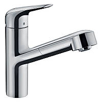 Змішувач для кухні з висувним виливом HANSGROHE M427-H150 71814000, хром