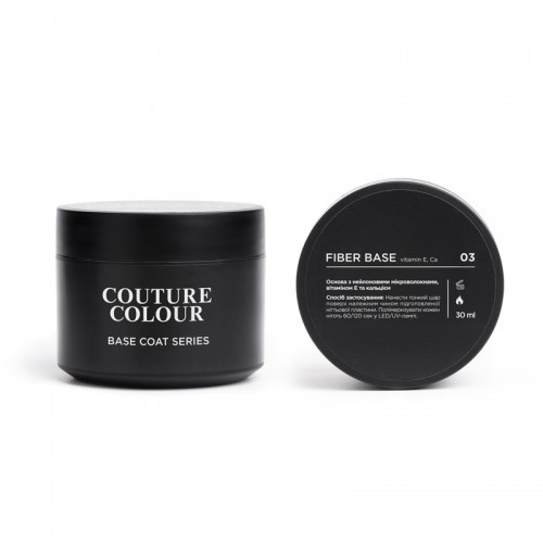 Основа для гель-лаку з нейлоновим волокном Couture Colour Fiber Base №03 Icy Pink 30 мл