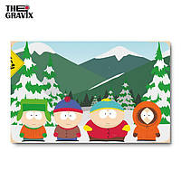 Дерев'яний Постер "South Park" - 27 х 17 см