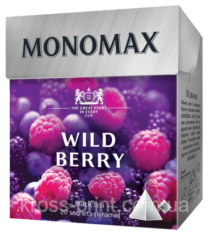 Чай чорний 2 г*20, пакет, WILD BERRY, МОNoМАХ