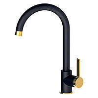 Змішувач для кухні VOLLE MORA 1537.110126, чорний