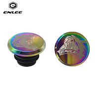 Заглушки руля Enlee BD-50 Oil Slick Aluminium End Plugs (баренды)