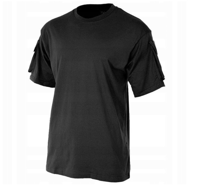 Футболка з кишенями MFH T-shirt Black, фото 1