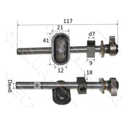 Шток лобзика D9 L117 чарка, фото 1