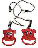 Кольца пластиковые на веревках для детей WCG Teddy , акробатические кольца для детских площадок Planetsport