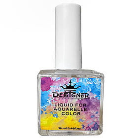 Рідина / розчинник Дизайнер 14 мл. для акварельних крапель Liquid for aquarelle color drops