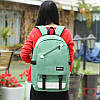 Міський рюкзак Senkey&Style зелений з кодовим замком, фото 2