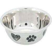 Посуда для собак Trixie Миска металлическая на резиновой основе 2 л\/20 см (4047974252734)