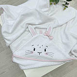 Рушник-куточок Зайчик білий В наявності, фото 2