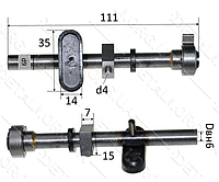 Шток лобзика D9 L112 рюмка