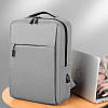 Міський рюкзак Senkey&Style сірий з USB виходом, фото 5