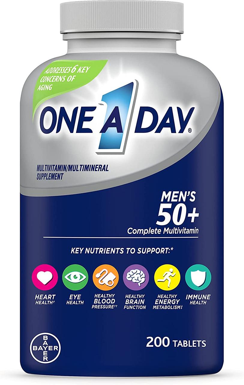 Мультивітаміни для чоловіків 50+, One-A-Day, Bayer, 200 таблеток