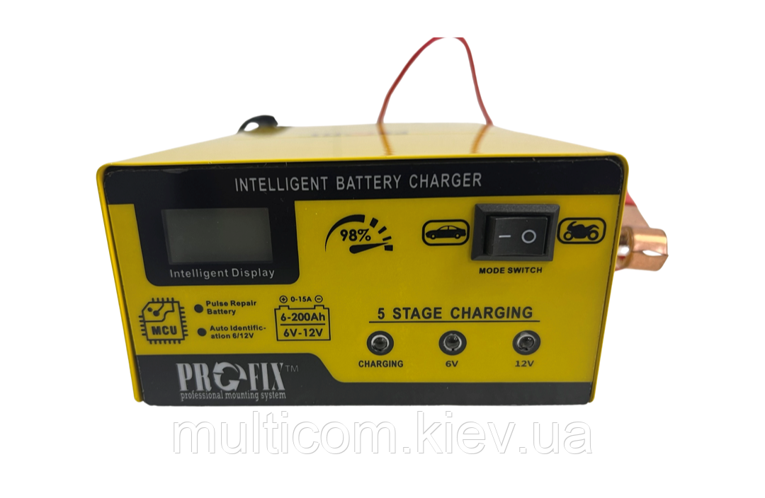 04-06-032. Зарядний пристрій для акумулятора, 6V/12V, 15 А, 3-150 Ah, BLM-168C