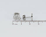 Сережки Xuping TTM Stainless Steel колір Родій пусети "Їжачки", фото 3