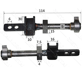 Шток лобзика D9 L114 рамка
