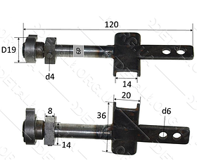 Шток лобзика D9 L122 чарка 14 мм