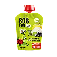 Фруктовое пюре Bob Snail Яблоко-Груша-Черная смородина, от 6 месяцев, 90 г