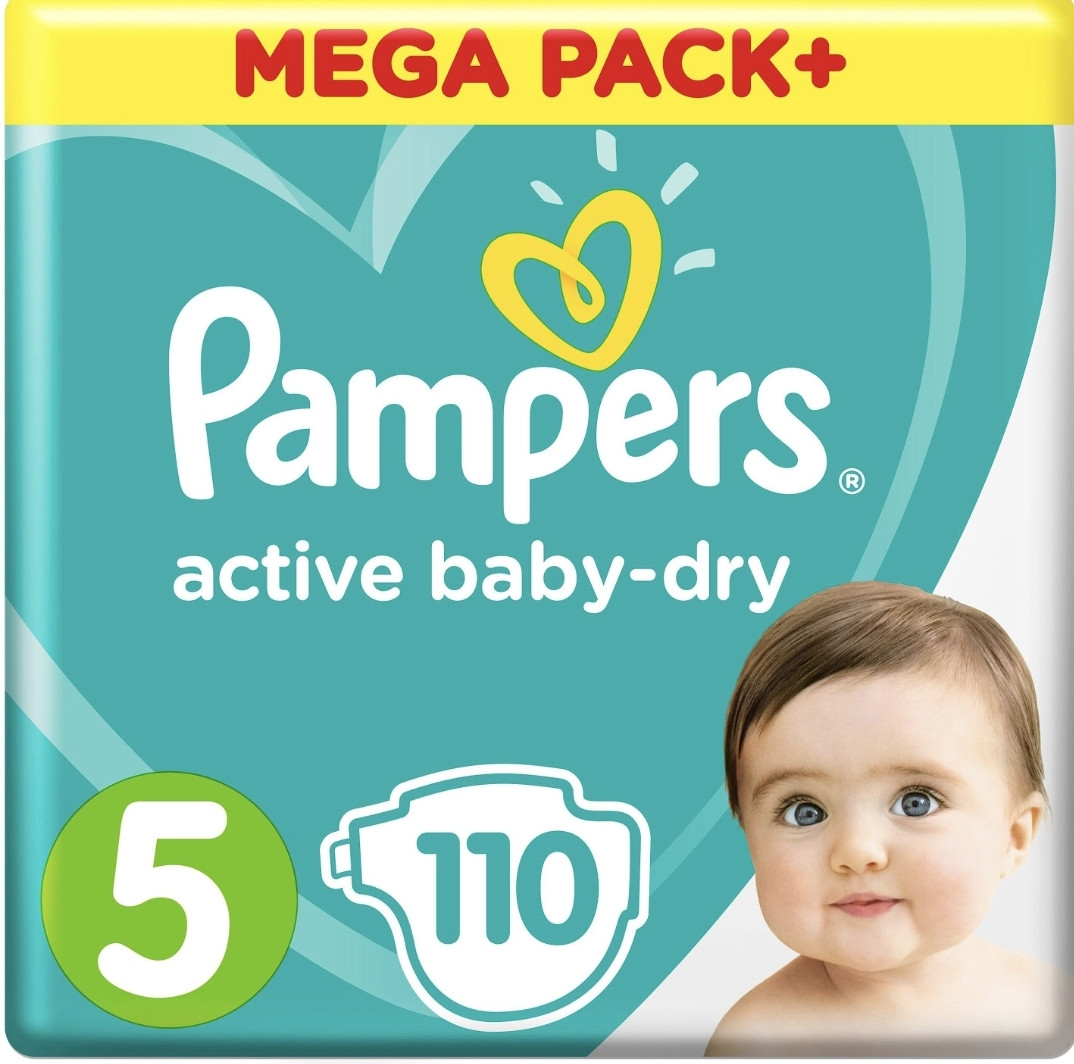 Підгузки Pampers Active Baby Розмір 5 12-16 кг, 110 шт.