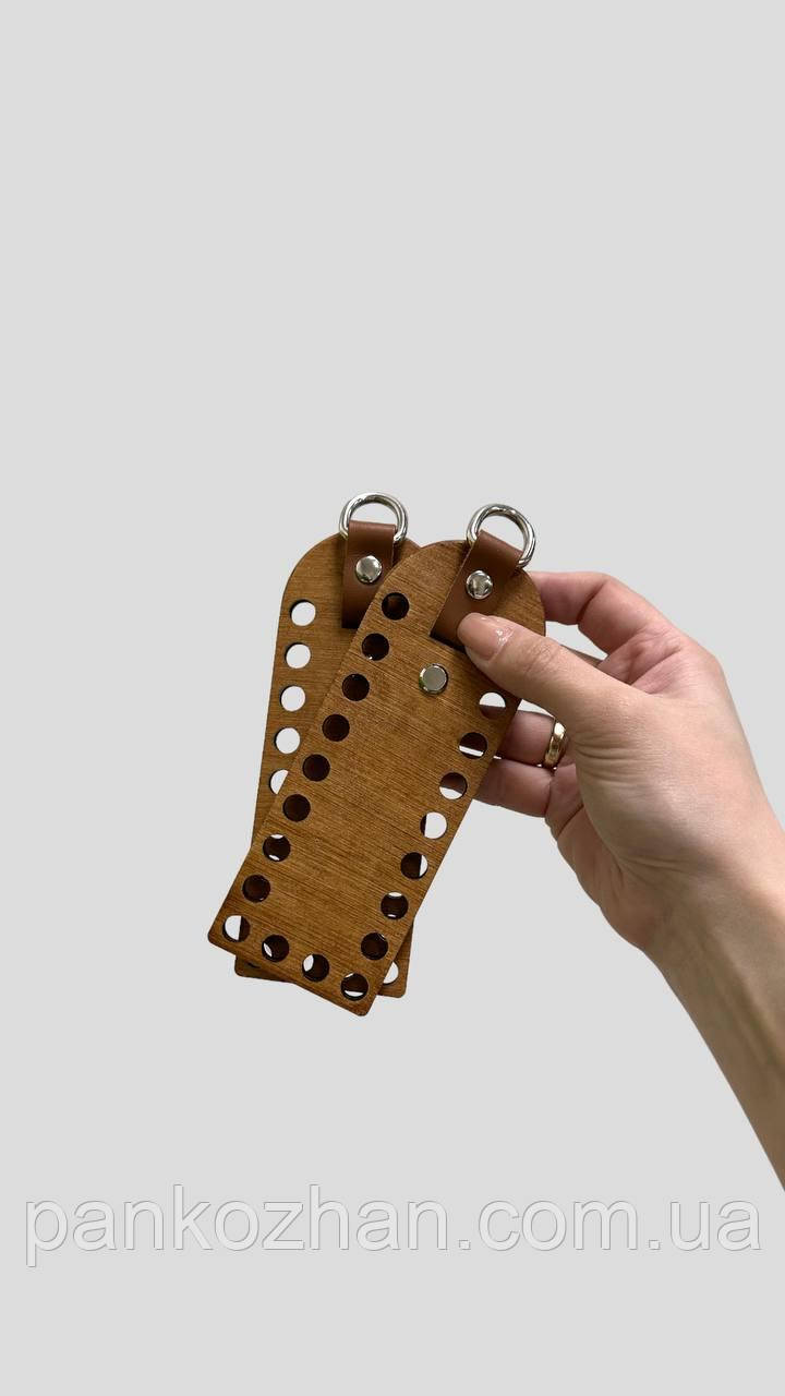 Дерев'яні боковини для в'язаної сумки, 16х6см, фото 1