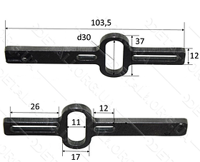 Шток лобзика Makita 4324 оригінал