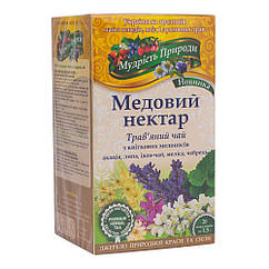 Фіточай "Медовий нектар", 20 пакетиків, Мудрість Природи