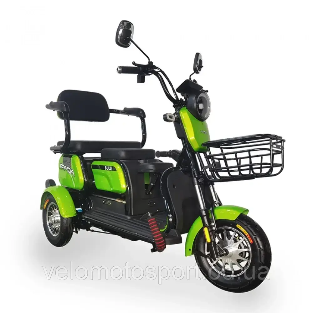 Електротрайк FADA Bulli 600W зелений