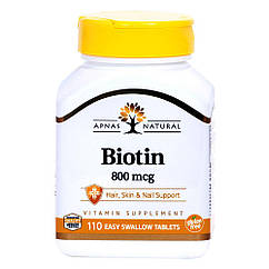 Біотин, 800 мкг, 110 табл., Apnas Natural