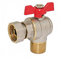 Кран кульов нак.гайка  3/4"" КУТ для котлів/6*72шт