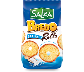 Хрусткі хлібні сухарики "Bredo rolls" з морскою сіллю  ZIV 70 г